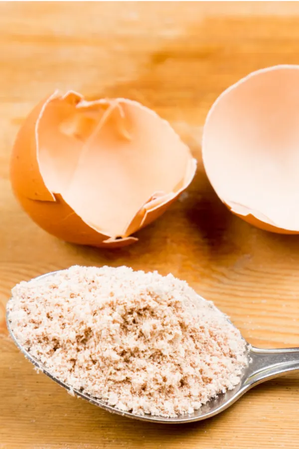 egg shells finely ground