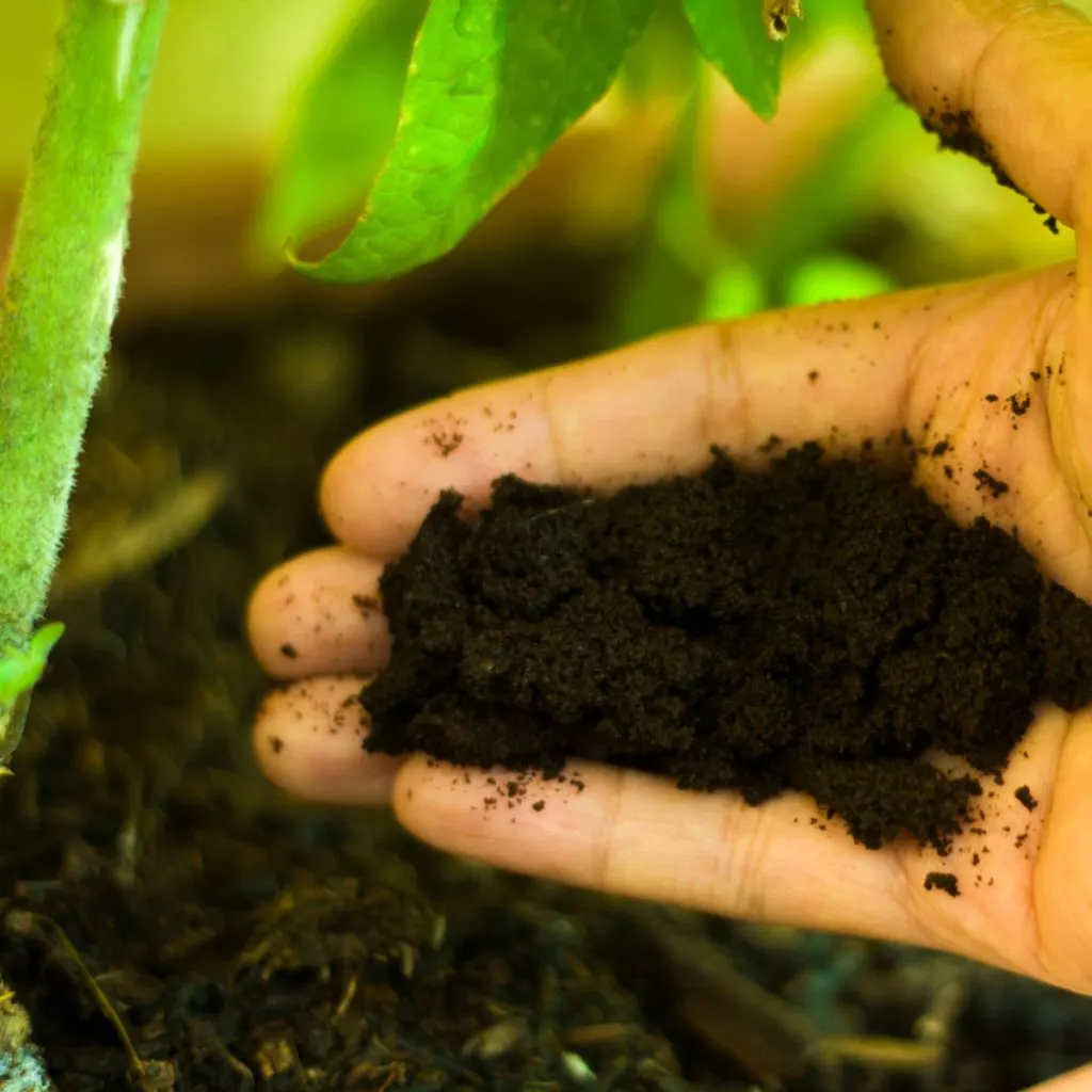 coffee grounds and tomato plants