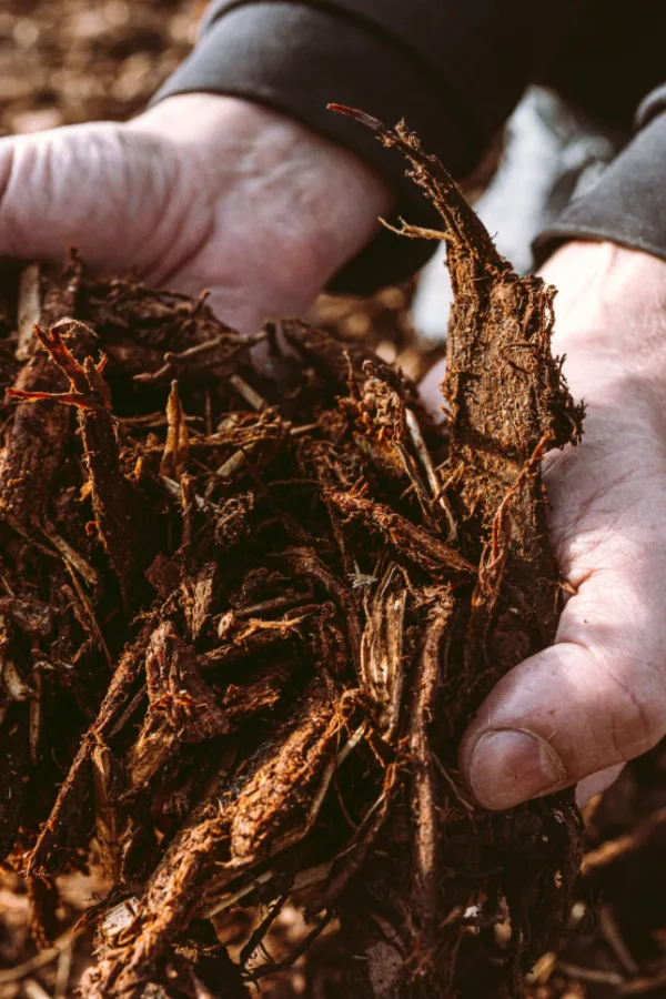 double shredded mulch