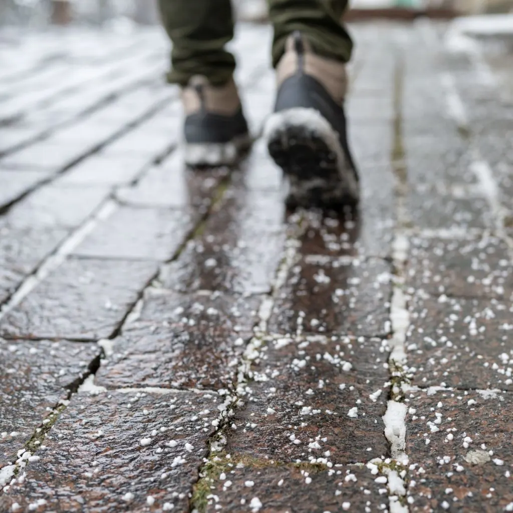 snow and ice off sidewalks