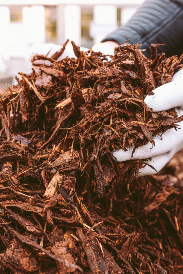 mulch to stop weeds