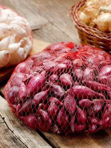 onion sets in bags